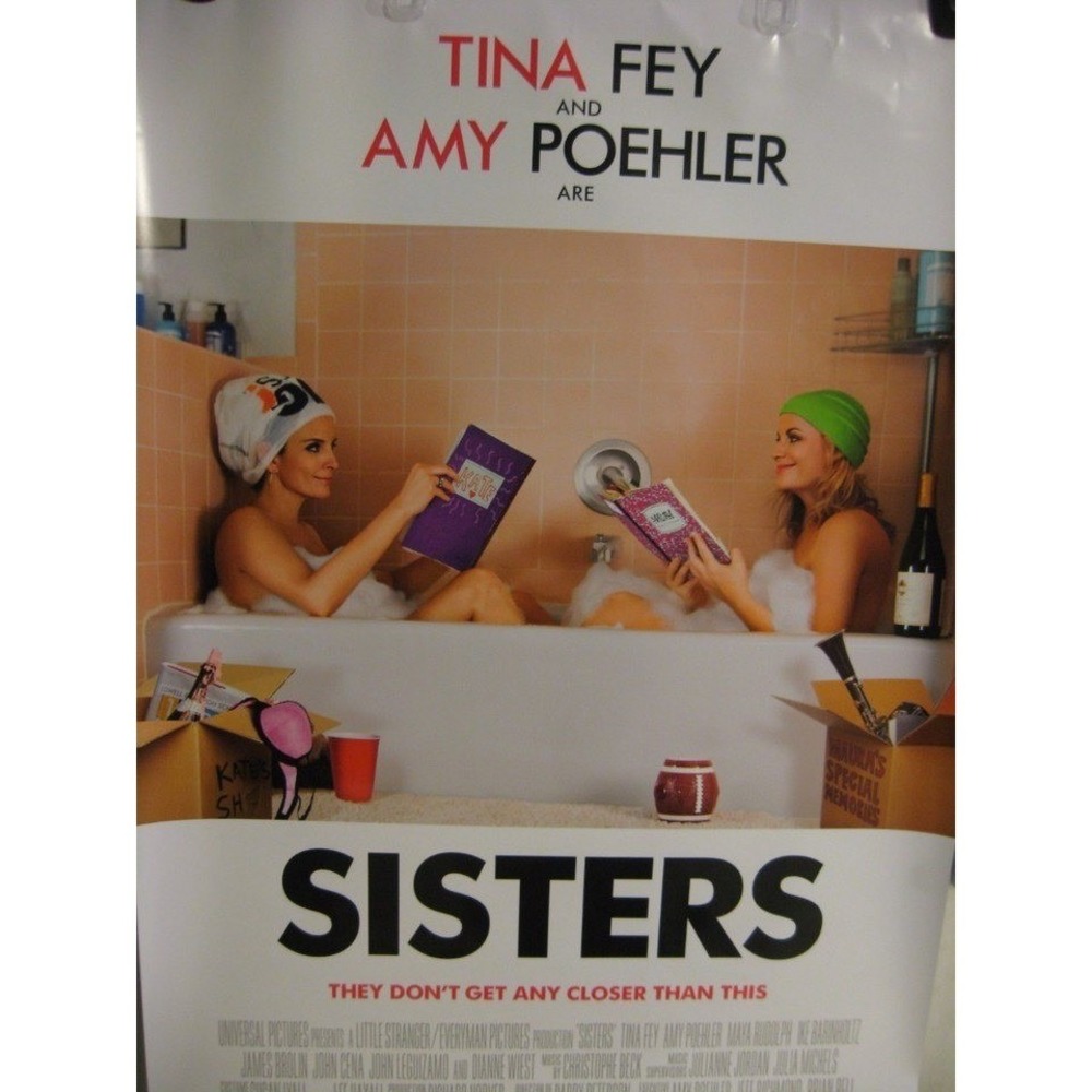 Sisters Movie Poster 2015 Tina Fey Amy Poehler Original Double Sided 27x40 Comed